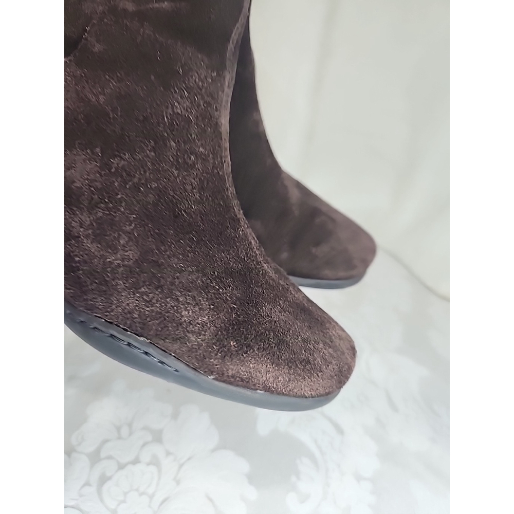 Aerosoles Entourage Suede Wedge Boots,brown, Sz8.5,EUC - Picture 8 of 11